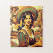 Latina Vrouw Schilderen Legpuzzel (Verticaal)