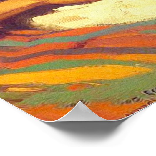  Latina Vrouw Schilderen Poster (Hoek)