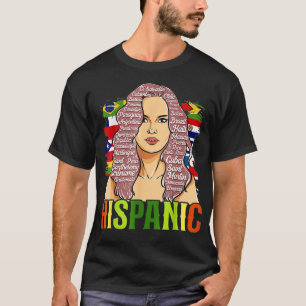 Latina Woman Art Hispanic Heritage Month T-shirt
