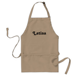 Latina zwarte en witte leuke moderne standaard schort