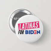 Latinas for Joe Biden Round Button (Voorkant /achterkant)