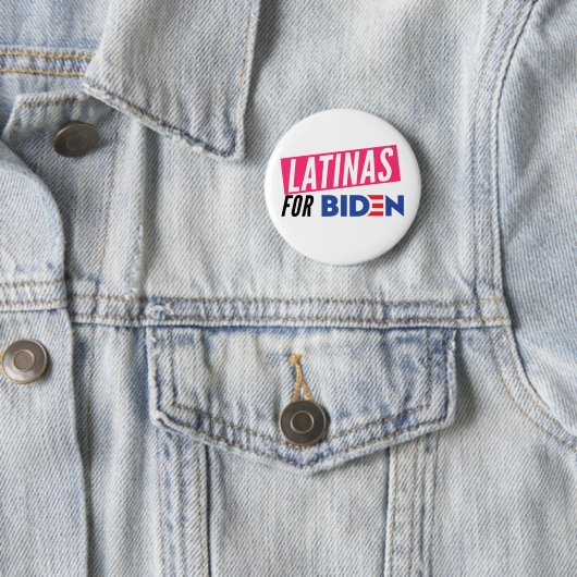 Latinas for Joe Biden Round Button (In situ)