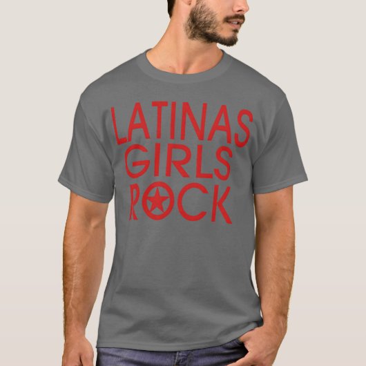 LATINAS GIRLS ROCK vintage T-shirt (Voorkant)