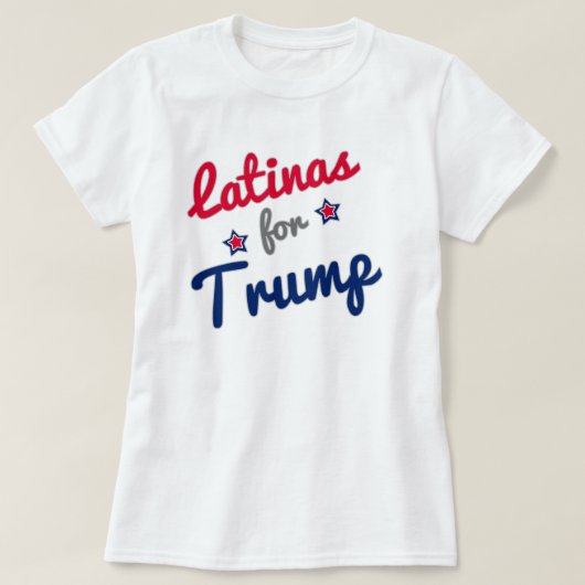 Latina's voor Trump 2016 T-shirt (Design voorkant)