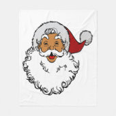 latino biracial santa claus kerstmis fleece deken (Voorkant)