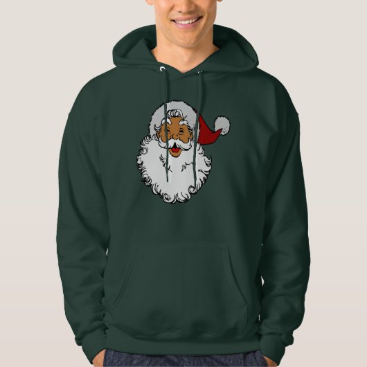 latino biracial santa claus kerstmis hoodie (Voorkant)