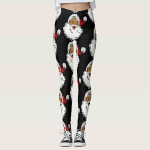 latino biracial santa claus kerstmis leggings