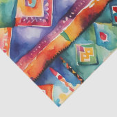 Latino Bright Waterverf Deken patroon decoupage Tissuepapier (Detail)