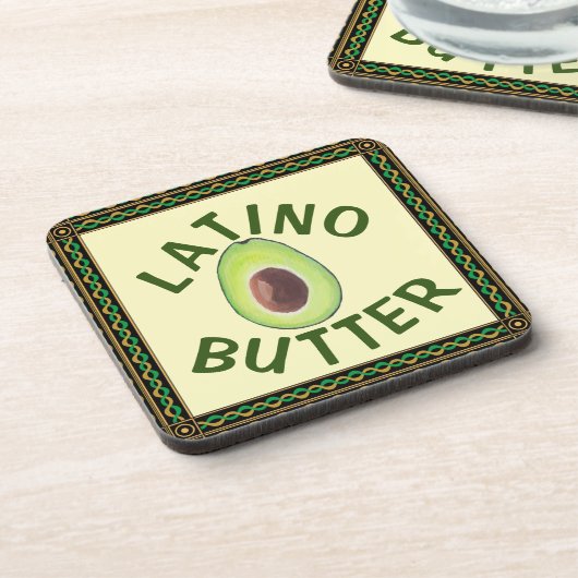 Latino Butter Beverage Coaster Bier Onderzetter (Linkerzijde)
