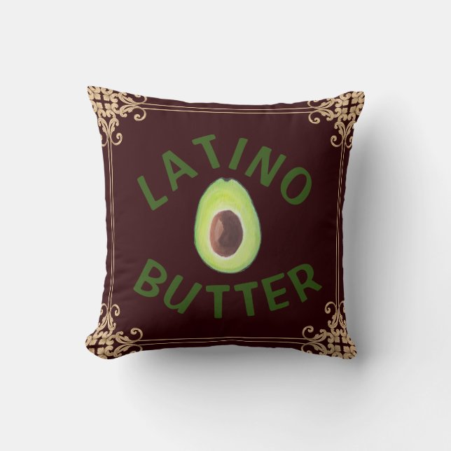 Latino Butter Sierkussen (Voorkant)