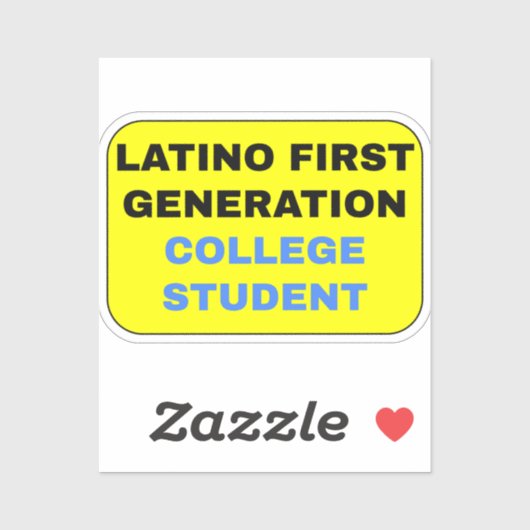 Latino eerste generatie student sticker (Vel)