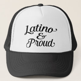 Latino en trots trucker pet
