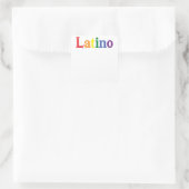 Latino Gay LGBT Distress Rainbow-ontwerp Vierkante Sticker (Tas)