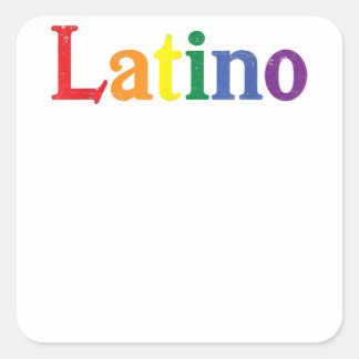 Latino Gay LGBT Distress Rainbow-ontwerp Vierkante Sticker