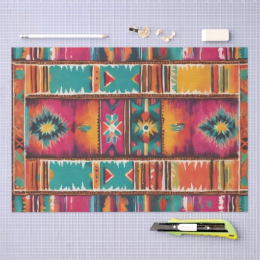 Latino geïnspireerd deken print decoupage papier (Craft)