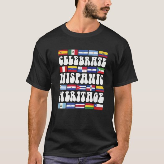 Latino-landen voeren het Man van de maand van het  T-shirt (Voorkant)