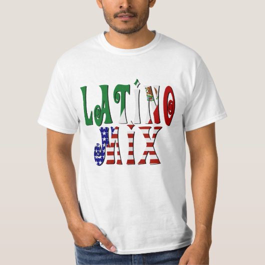 Latino Mix - Mexicaans-Amerikaans T-shirt (Voorkant)