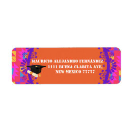 Latino Papel Picado Spaans | Klasse van jaar Etiket