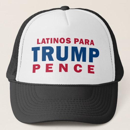 Latino para Trump Pence Trucker Pet (Voorkant)