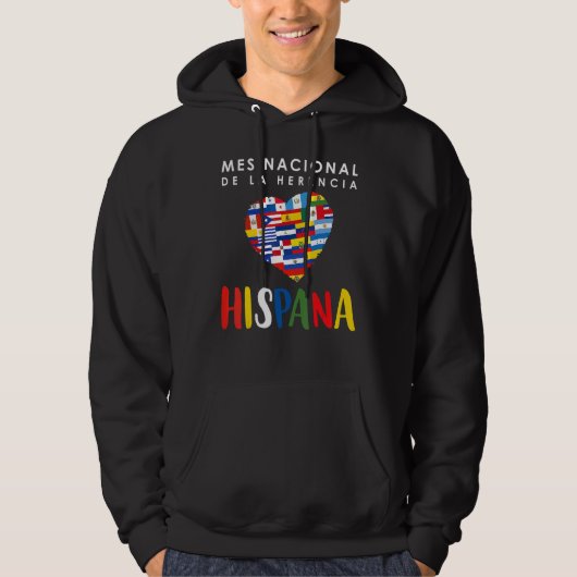 Latino Pride Hispanic Heritage Month Hoodie (Voorkant)