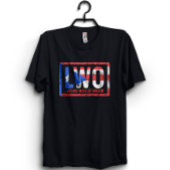 Latino wereldorde Puerto Rico blauw en rood T-shirt