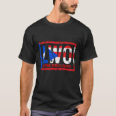Latino wereldorde Puerto Rico blauw en rood T-shirt (Voorkant)