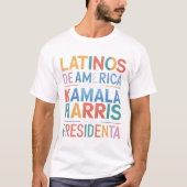 LATINOS DE AMERICA APOYAN KAMALA T-shirt (Voorkant)