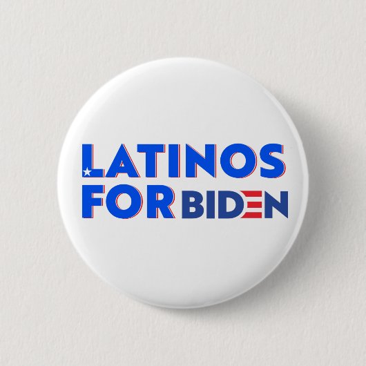 Latinos Para Joe Biden Round Button (Voorkant)