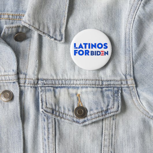 Latinos Para Joe Biden Round Button (In situ)