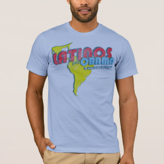 Latinos Por Obama 4-depressie T-shirt