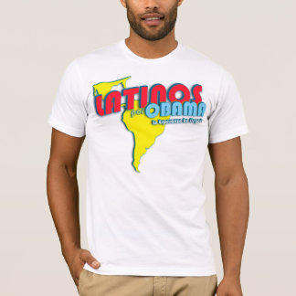 Latinos Por Obama 4 T-shirt
