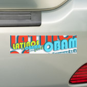 Latinos Por Obama Bumpersticker (Op auto)