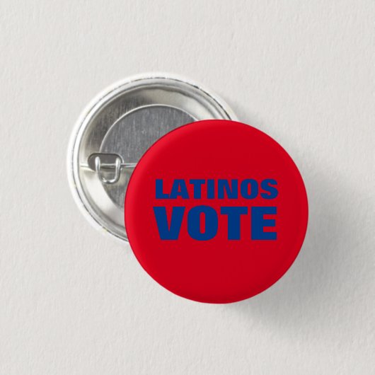 Latino's Stemmen blauw rode vogel in moderne polit Ronde Button 3,2 Cm (Voorkant /achterkant)