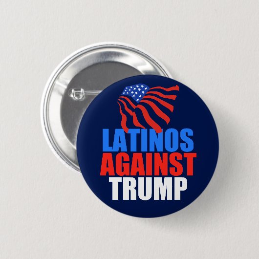 Latino's tegen Trump Ronde Button 5,7 Cm (Voorkant /achterkant)