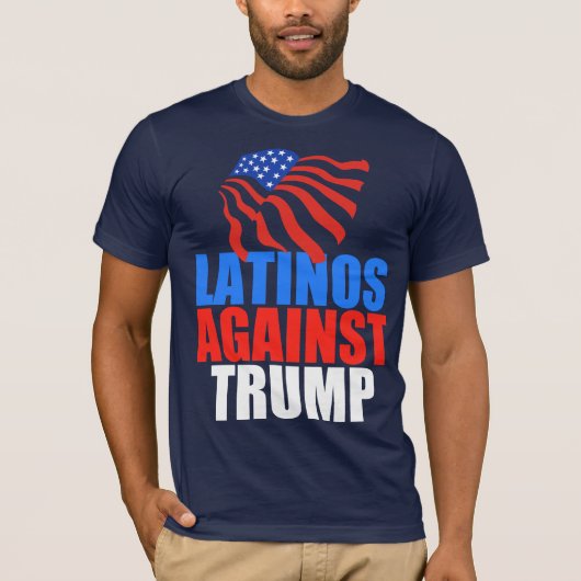 Latino's tegen Trump T-shirt (Voorkant)