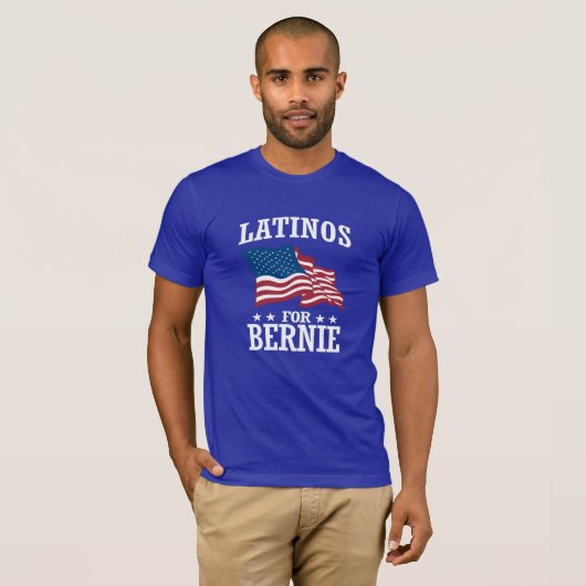 LATINOS VOOR BERNIE SANDERS T-SHIRT (Voorkant volledig)