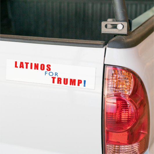 Latino's voor Donald Trump Bumpersticker (Op Truck)