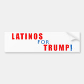Latino's voor Donald Trump Bumpersticker (Voorkant)