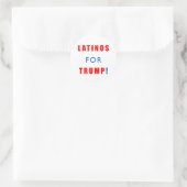 Latino's voor Donald Trump Ronde Sticker (Tas)