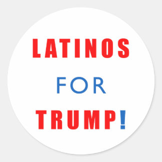 Latino's voor Donald Trump Ronde Sticker