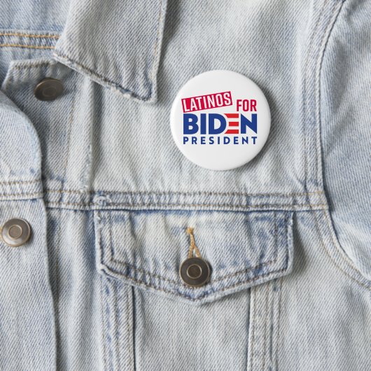 Latino's voor Joe Biden Round Button (In situ)