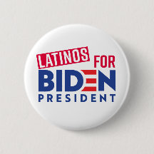Latino's voor Joe Biden Round Button
