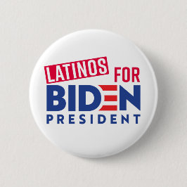 Latino's voor Joe Biden Round Button