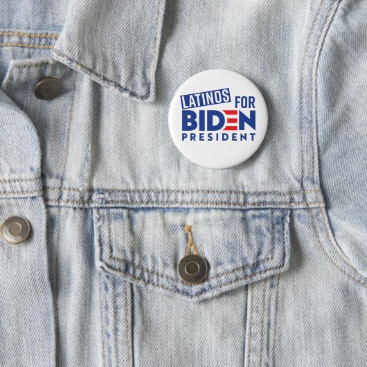 Latino's voor Joe Biden Round Button (In situ)