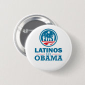 Latino's voor Obama Ronde Button 5,7 Cm (Voorkant /achterkant)