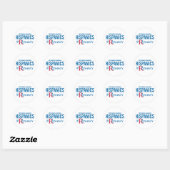 Latino's voor Romney Ronde Sticker (Vel)
