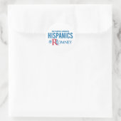 Latino's voor Romney Ronde Sticker (Tas)