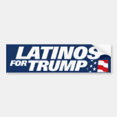 Latino's voor Trump 2024 Bumpersticker (Voorkant)