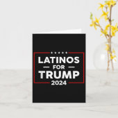 Latino's voor Trump 2024 Kaart (Gele Bloem)
