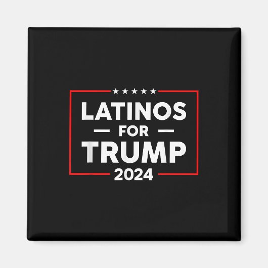 Latino's voor Trump 2024 Magneet (Voorkant)